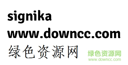 signika字體