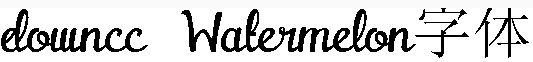 Watermelon字體