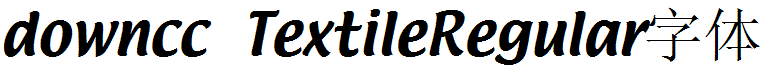 TextileRegular字體