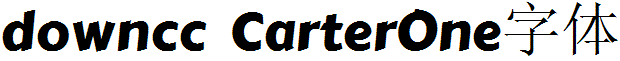 carterone字體