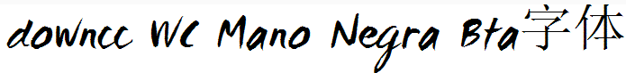 wcmanonegrabta字體