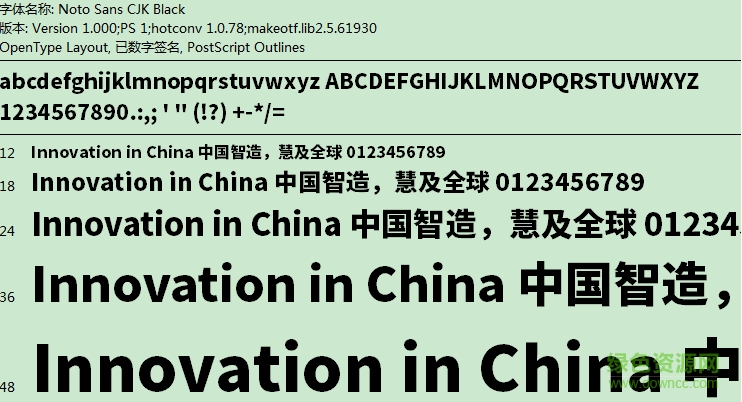 思源柔黑體字體  0