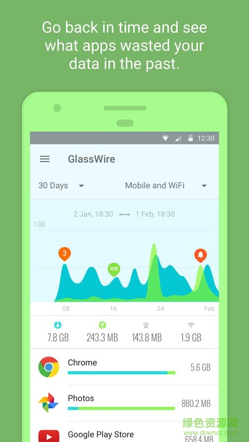 GlassWire手機版 v1.0.55 安卓版 1