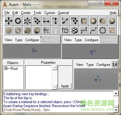 開(kāi)源三維建模軟件(Ayam) v1.20 綠色免費(fèi)版 0