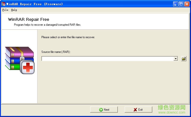 rar文件修復工具(WinRAR Repair Free) v1.0.0.0 綠色免費版 0