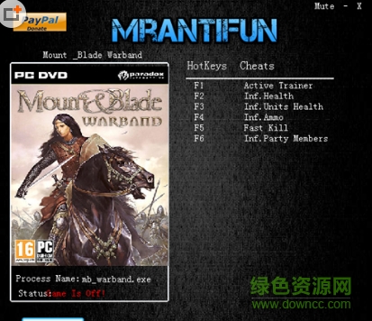 騎馬與砍殺戰(zhàn)團(tuán)修改器通用版 v1.172 +8 中文版[MrAntiFun] 0