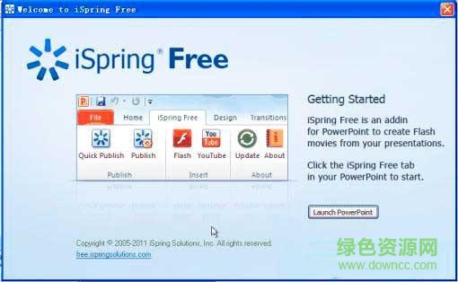 ispring free(PPT轉(zhuǎn)換Flash轉(zhuǎn)換器) v7.0 官方免費(fèi)版 0