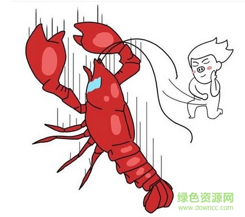 小龍蝦我們走卡通表情包