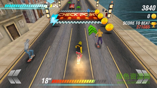 全民城市滑板逃亡