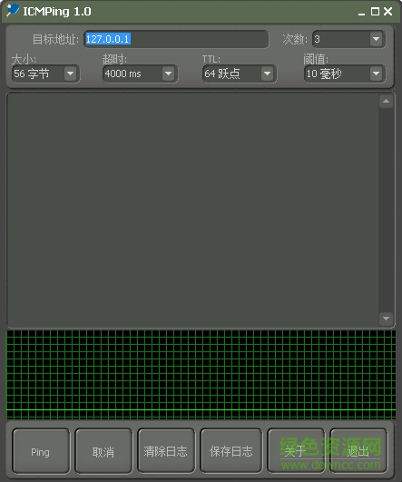 ICMPing(可視化Ping工具) v1.0 綠色中文版 0