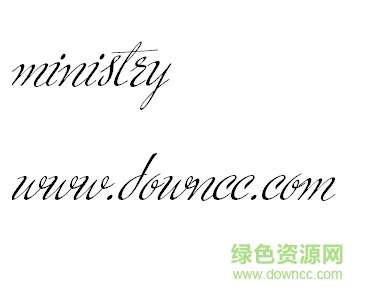 ministry字体