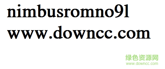 nimbusromno9l字體