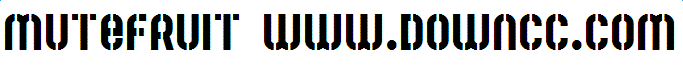 mutefruit字體