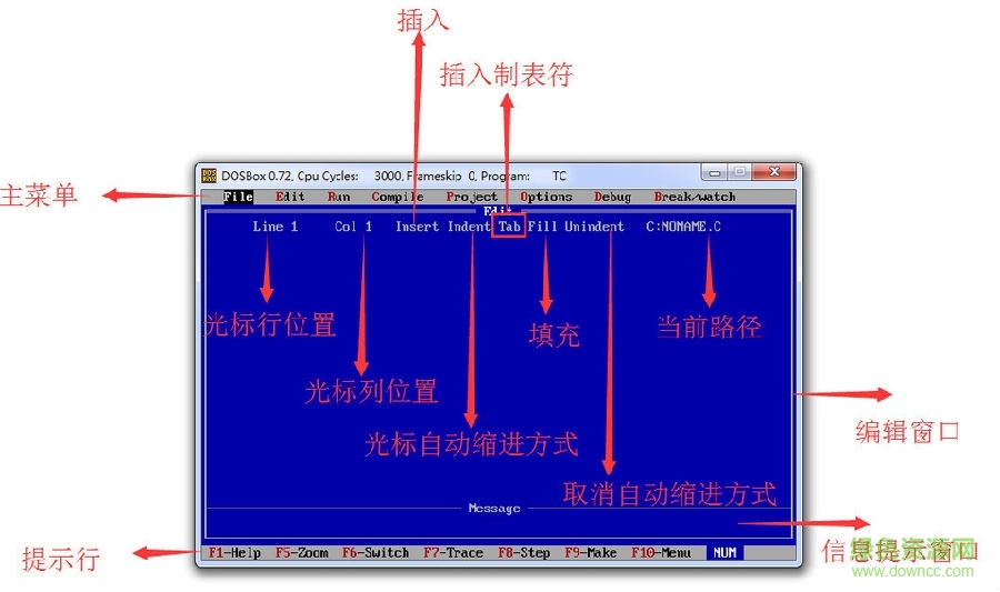 image.png Turbo C 2.0 dosbox版