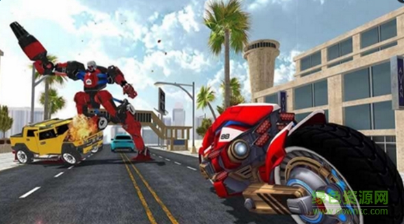 摩托車機(jī)器人英雄無限金幣版 v2.5 安卓版 0