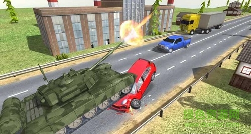 坦克公路賽車手機(jī)版(Tank Traffic Racer) v1.4 安卓版 0