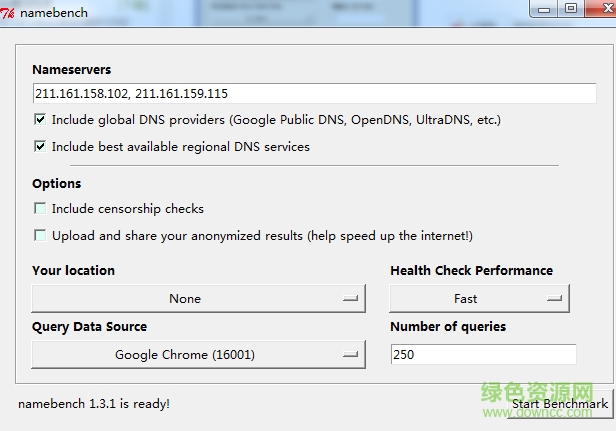 namebench漢化版 v1.3.1 綠色版 0