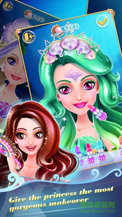 美人魚(yú)公主化妝游戲
