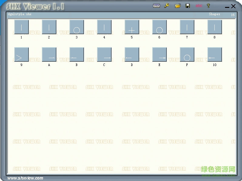 dgnlstyle.shx字體  0