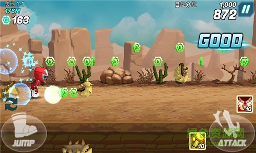 恐龍戰(zhàn)隊(duì)沖刺無(wú)限金幣版Power Rangers Dash (Asia) v1.6.4 安卓中文版 1