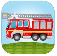 小小消防站消防車和消防員