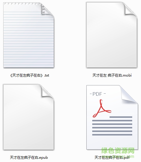 天才在左瘋子在右全文閱讀完整版 免費(fèi)版_含epub/pdf/mobi版 0