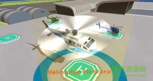 塊狀直升機(jī)sos救援游戲(Blocky Helicopter SOS Guardian) v1.1 安卓版 1
