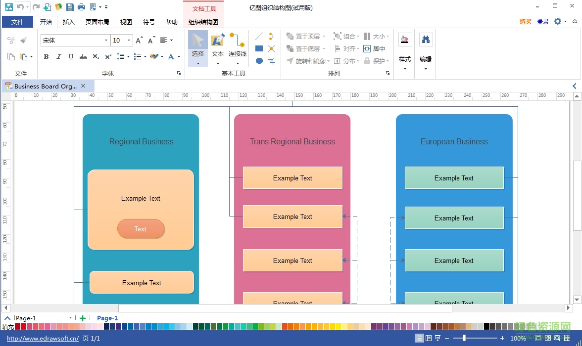 億圖組織結(jié)構(gòu)圖軟件
