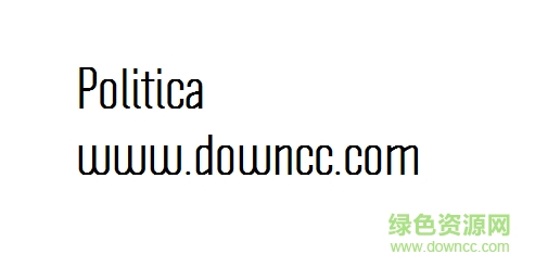 Politica字體