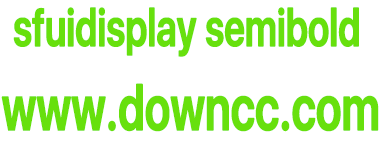 sfuidisplay semibold