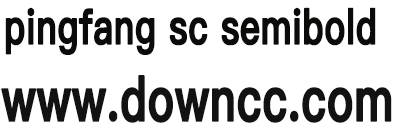 pingfang sc semibold