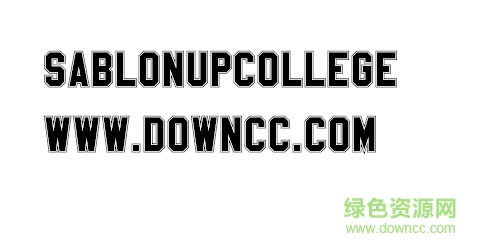 SablonUpCollege字體