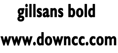 gillsans bold字體