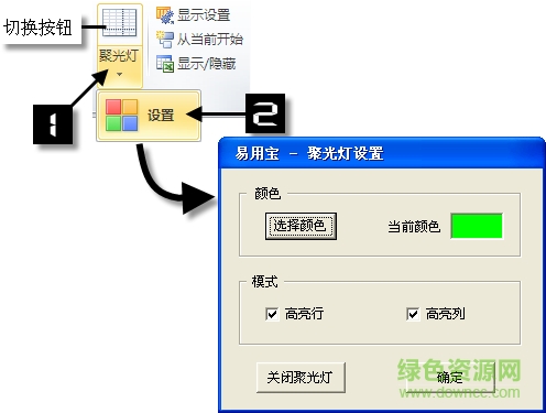 excel聚光燈插件