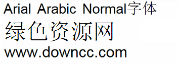 arial arabic 字體