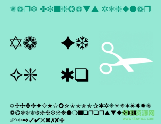 zapfdingbatsitc字體