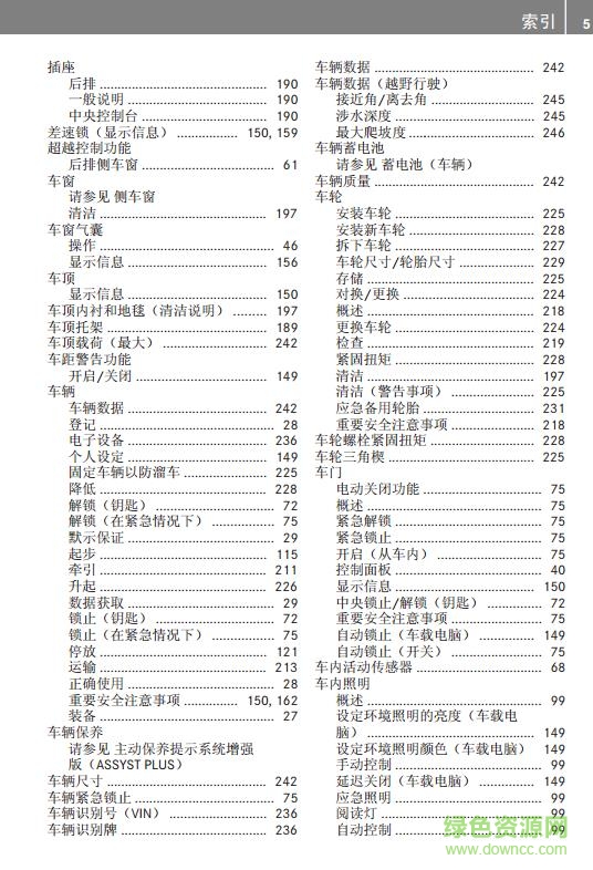 奔馳glc使用說明書 電子版 0