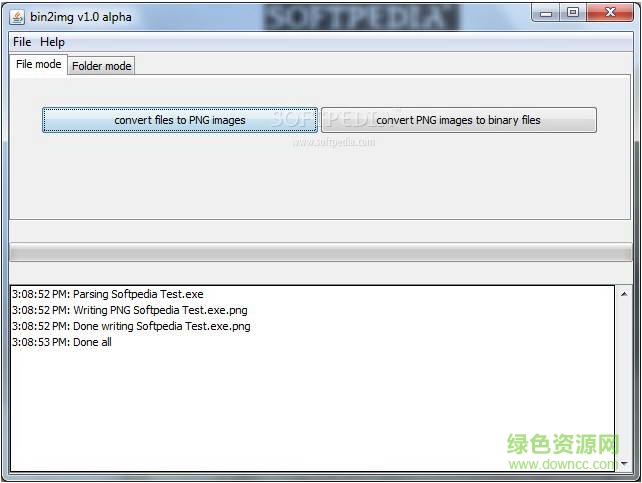 bin2img converter(把二進(jìn)制文件轉(zhuǎn)為PNG圖像) v2.2 綠色版 0