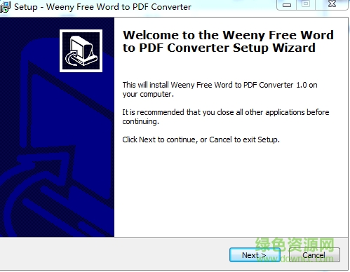 Weeny Free Word to PDF Converter(word轉(zhuǎn)PDF) v2.0 官方安裝版 0