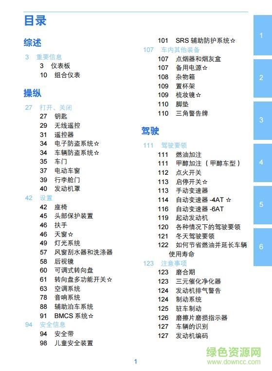 吉利遠(yuǎn)景suv用戶手冊