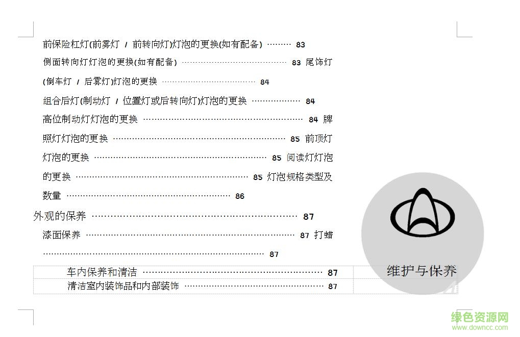 福特翼搏使用说明书