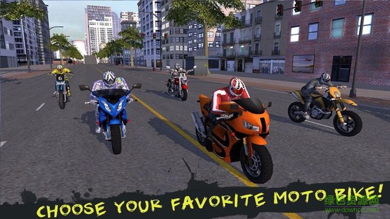 城鎮(zhèn)飆車(Furious City Motorcycle Racing) v1.1 安卓版 1