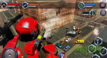 飛行機(jī)器人城市救援游戲