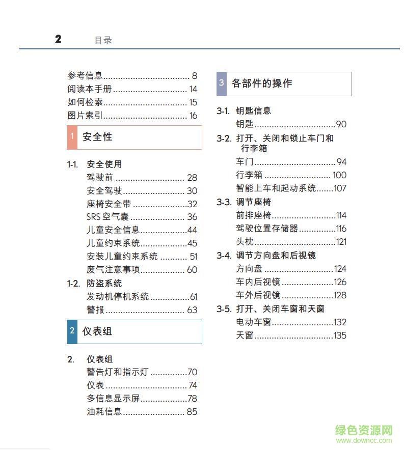 雷克薩斯es使用說明書 電子版 2