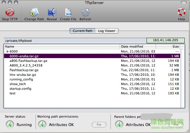 tftp精簡(jiǎn)前端(TftpServer) mac版 0