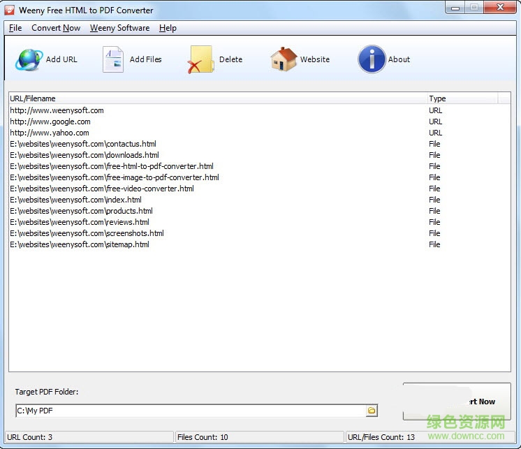 Weeny Free HTML to PDF Converter(網(wǎng)頁轉(zhuǎn)為pdf工具) v2.0 官方版 0