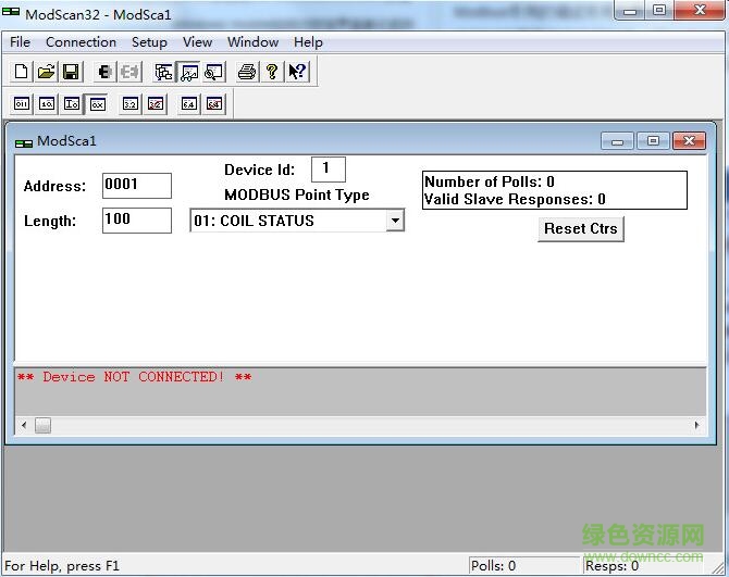 modbus調(diào)試精靈(modscan32) v8.A00 漢化免費(fèi)版 0