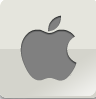 灰色蘋(píng)果桌面圖標(biāo)素材