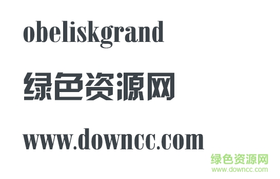 obeliskgrand字體