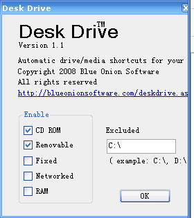 Desk Drive(U盤自動創(chuàng)建桌面快捷方式) v2.1.2 多國語言綠色免費版 0